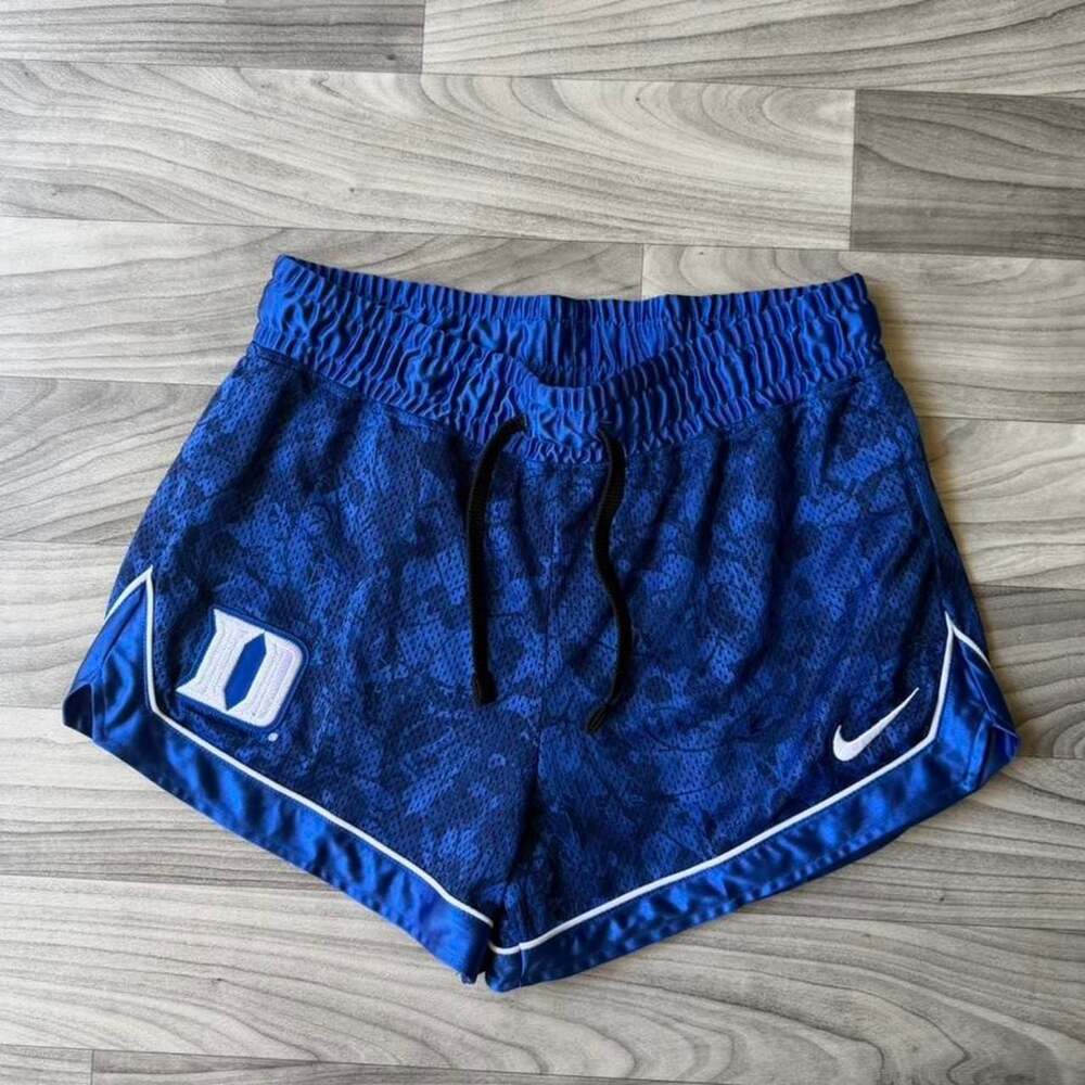 Nike Duke Blue Devils Women's Mesh Running Shorts Size Medium